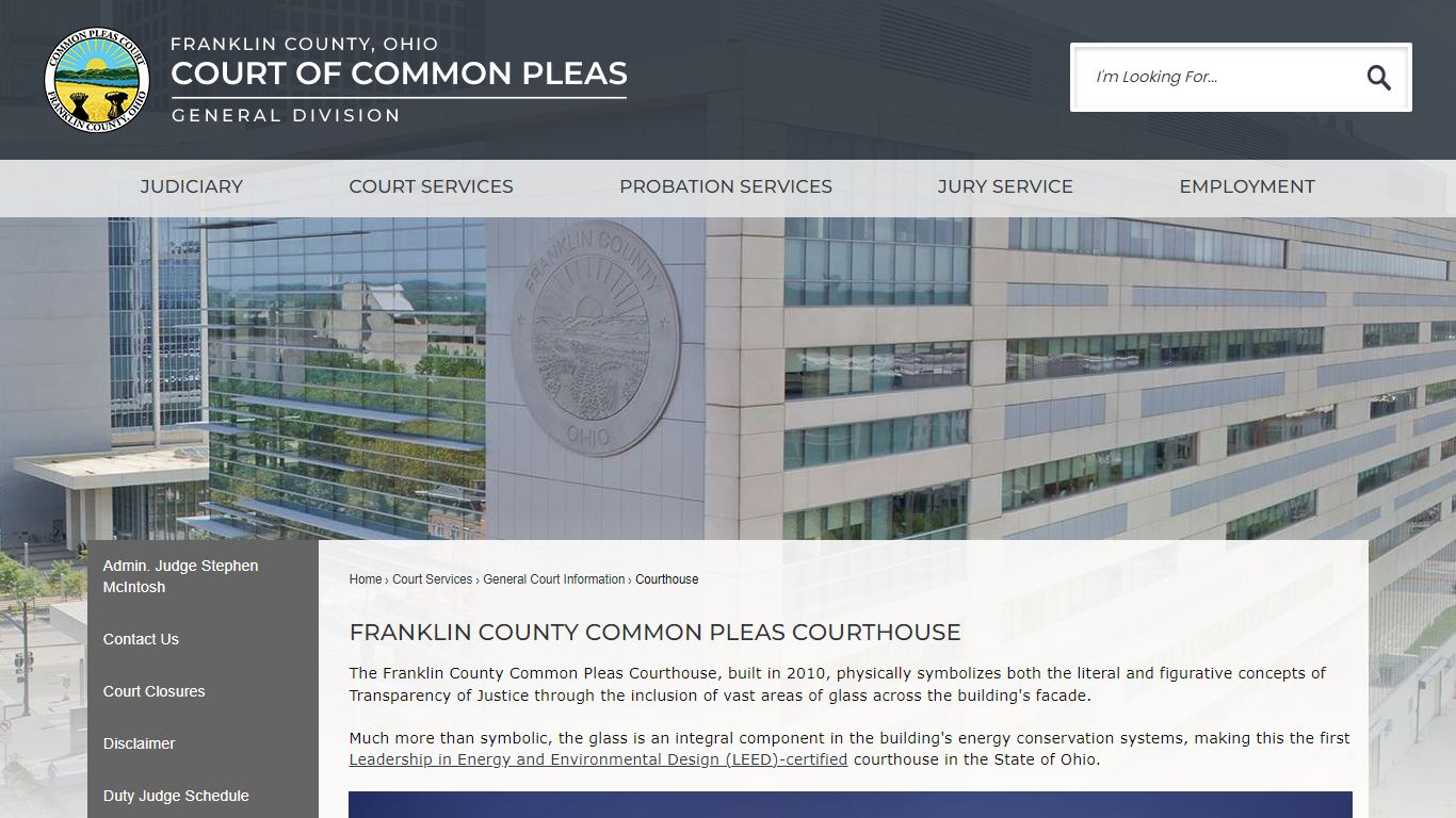 Franklin County Common Pleas Courthouse | Franklin Court of Common Pleas